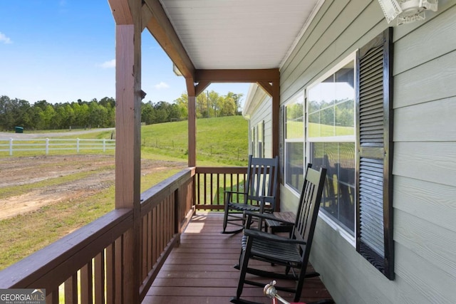 1641 Garland Mountain Trl, Waleska, GA 30183 - wooden terrace featuring a view of countryside