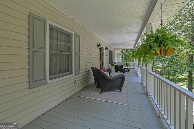 2095 Honeysuckle Dr, Cumming, GA 30040 - view of wooden porch