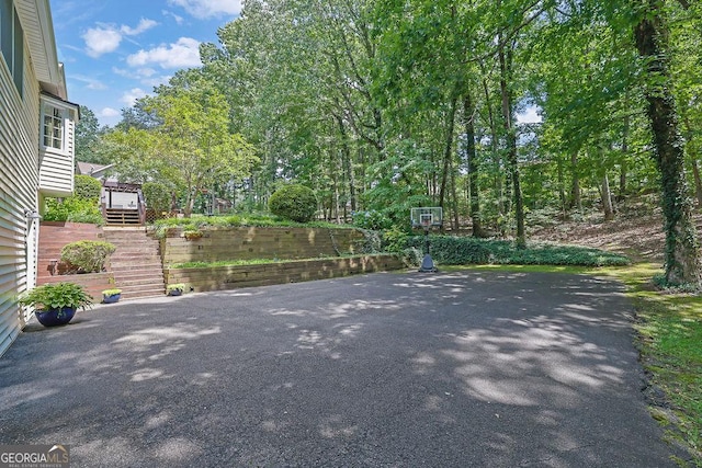 2095 Honeysuckle Dr, Cumming, GA 30040 - view of patio / terrace with stairs