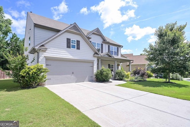 110 Serendipity Way, Dallas, GA 30157 - view of front facade with driveway, a garage, and a front yard