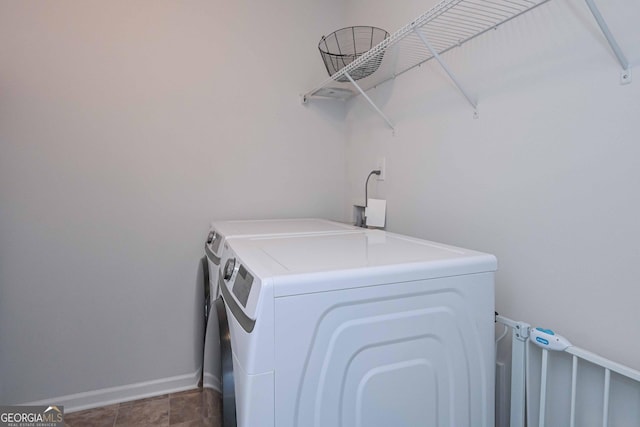 110 Serendipity Way, Dallas, GA 30157 - laundry room featuring washing machine and clothes dryer and radiator heating unit