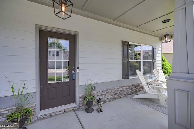 110 Serendipity Way, Dallas, GA 30157 - view of exterior entry featuring a porch