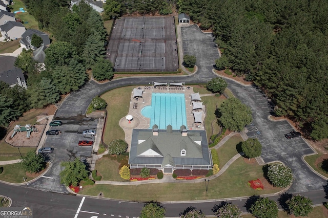 110 Serendipity Way, Dallas, GA 30157 - aerial overview of property's location with a pool