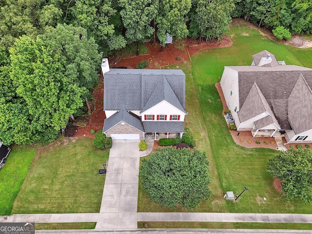 6521 Boulder Crest Ct, Flowery Branch, GA 30542 - aerial view of property and surrounding area