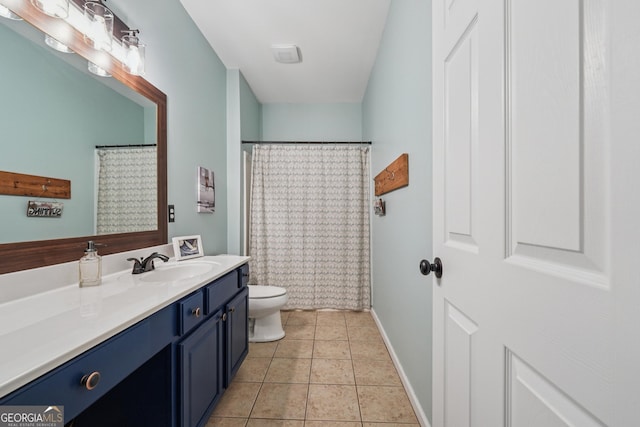 6521 Boulder Crest Ct, Flowery Branch, GA 30542 - full bathroom with vanity and tile patterned floors
