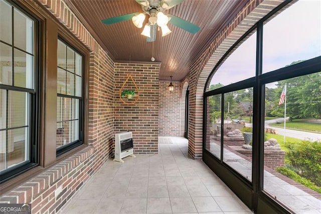 303 Hardee St, Dallas, GA 30132 - unfurnished sunroom with heating unit
