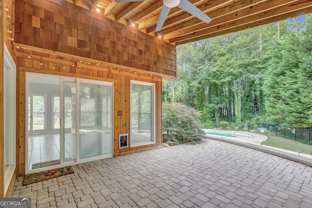 40 Springwater Chase, Newnan, GA 30265 - view of patio with ceiling fan