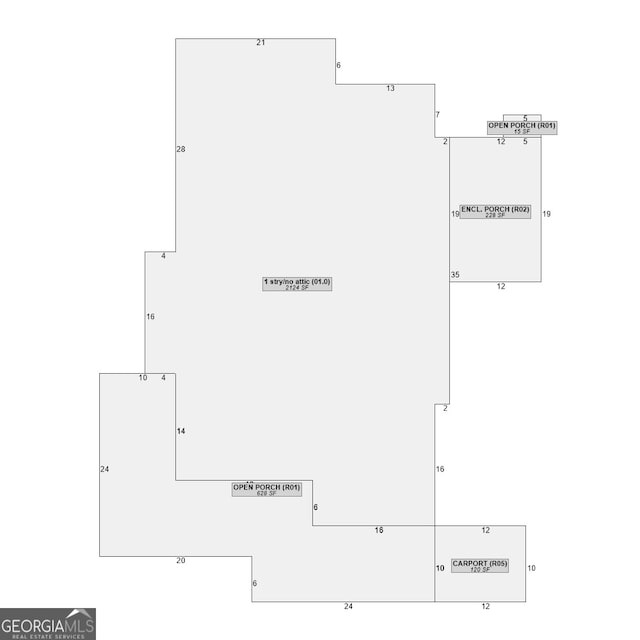 680 Thomas Rd, Trion, GA 30753 - view of property floor plan