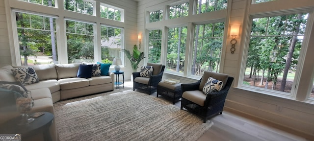 1330 Jackson Ridge Rd, Greensboro, GA 30642 - sunroom featuring wood finished floors and a towering ceiling