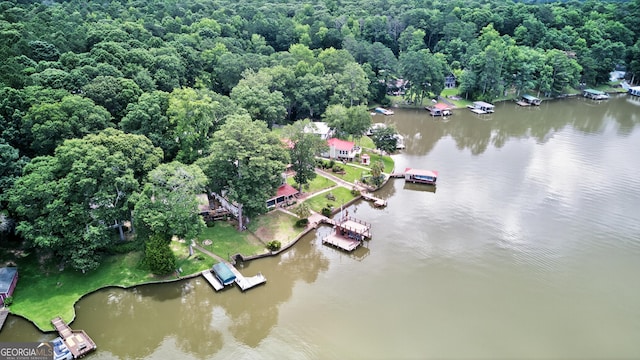 106 Oak Ln, Eatonton, GA 31024 - aerial view of property and surrounding area with a large body of water