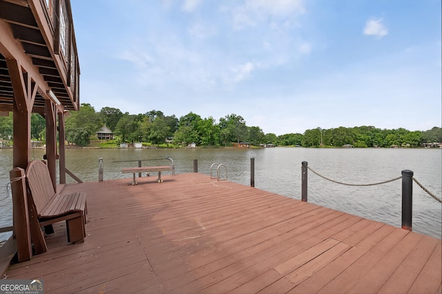106 Oak Ln, Eatonton, GA 31024 - dock area with a water view