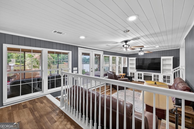 106 Oak Ln, Eatonton, GA 31024 - sunroom featuring french doors