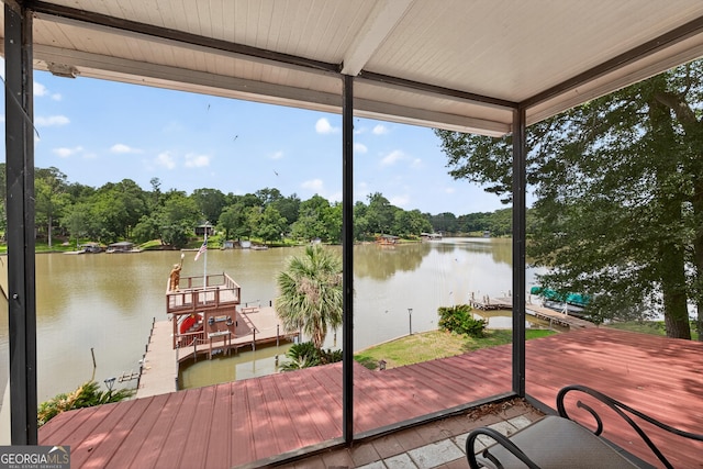 106 Oak Ln, Eatonton, GA 31024 - dock featuring a water view and view of scattered trees