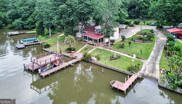 106 Oak Ln, Eatonton, GA 31024 - drone / aerial view of a nearby body of water