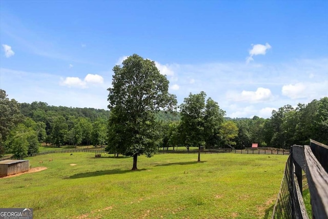 7945 Reinhardt College Pkwy, Waleska, GA 30183 - view of yard featuring a view of rural / pastoral area and a wooded view