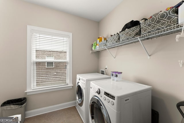 4130 Millbrook Ct, Suwanee, GA 30024 - washroom with independent washer and dryer and healthy amount of natural light