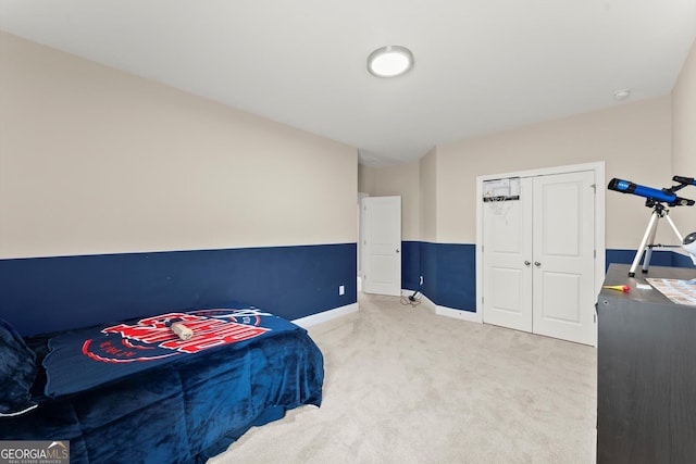 4130 Millbrook Ct, Suwanee, GA 30024 - carpeted bedroom with baseboards and a closet