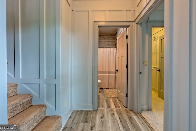 899 Ridge Pointe Way, Blairsville, GA 30512 - corridor with light wood-style flooring