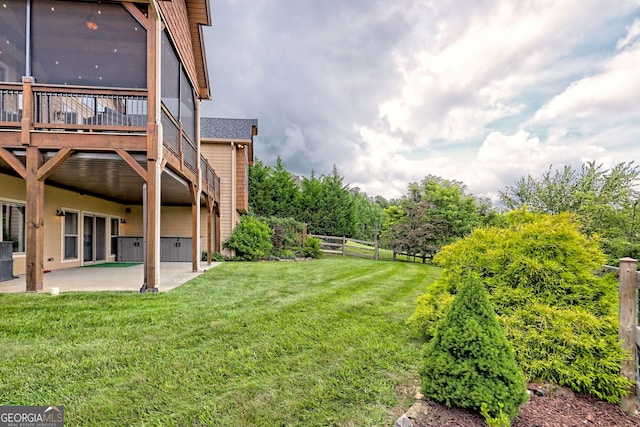 899 Ridge Pointe Way, Blairsville, GA 30512 - view of yard featuring a patio and a deck