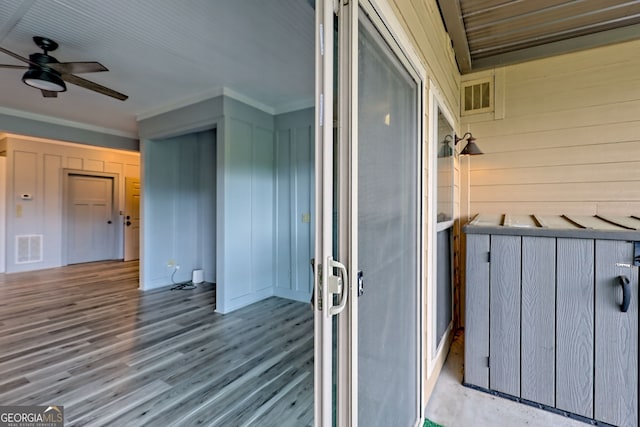 899 Ridge Pointe Way, Blairsville, GA 30512 - balcony with ceiling fan