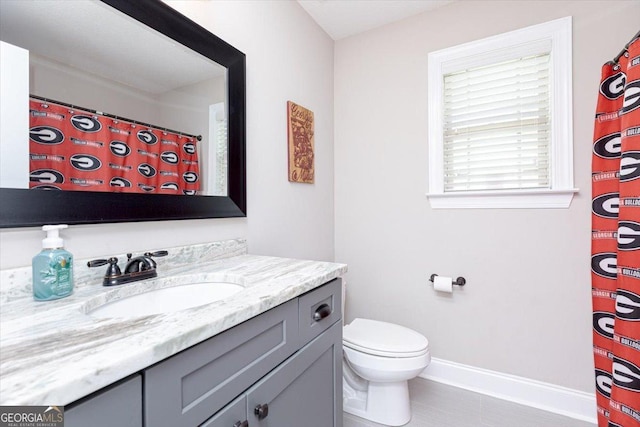 311 Kendall Ct, Perry, GA 31069 - full bath featuring vanity and a shower with shower curtain