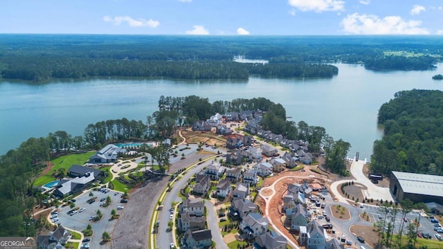 1031 Longview Commons, Greensboro, GA 30642 - aerial overview of property's location with a nearby body of water and a heavily wooded area