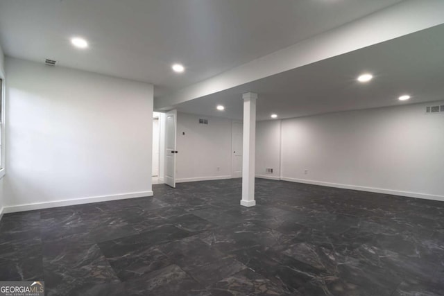 69 N Hearn Rd, Ellenwood, GA 30294 - finished basement with recessed lighting