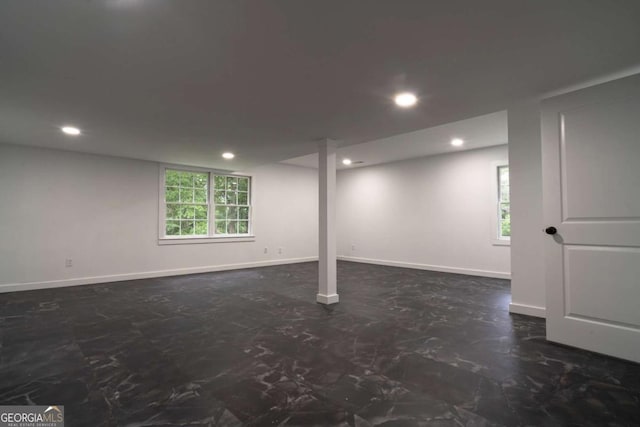 69 N Hearn Rd, Ellenwood, GA 30294 - below grade area featuring baseboards and recessed lighting