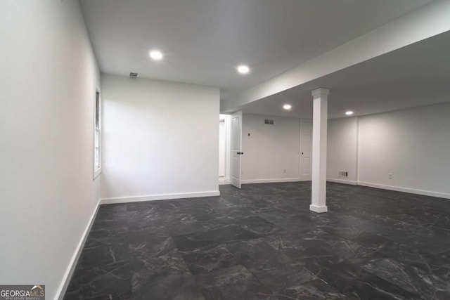 69 N Hearn Rd, Ellenwood, GA 30294 - finished below grade area featuring baseboards and recessed lighting