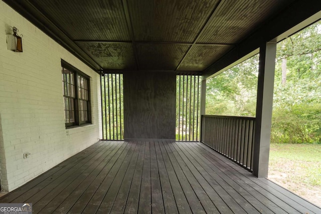 69 N Hearn Rd, Ellenwood, GA 30294 - view of wooden terrace