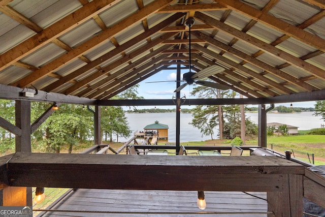 321 Barbara Point Rd, Sparta, GA 31087 - wooden deck with a water view