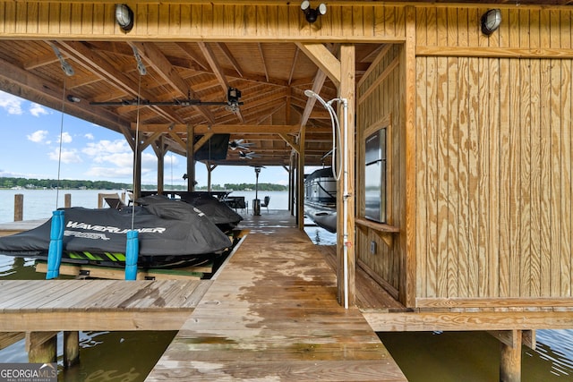 321 Barbara Point Rd, Sparta, GA 31087 - dock area with boat lift and a water view