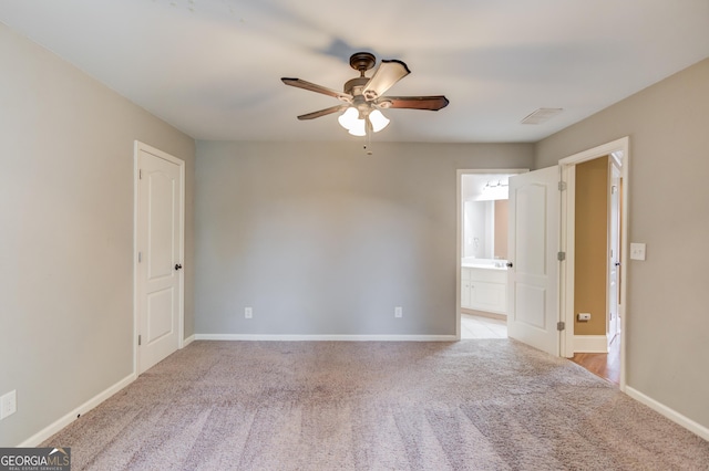3217 Aberrone Pl, Buford, GA 30519 - spare room featuring carpet and ceiling fan