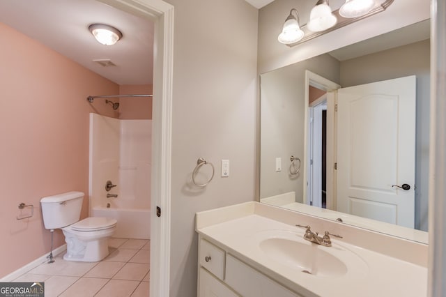 3217 Aberrone Pl, Buford, GA 30519 - full bath with tile patterned floors, vanity, and  shower combination