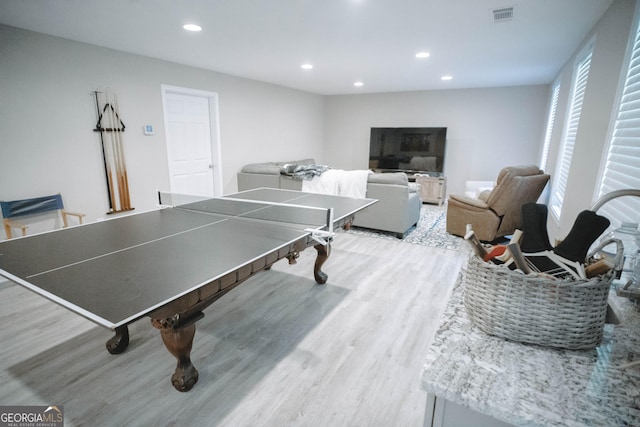 361 Fairway Cir, Monroe, GA 30656 - playroom featuring light wood-type flooring and recessed lighting