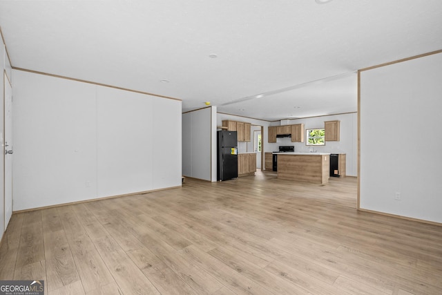134 Double Line Rd, Ellijay, GA 30540 - unfurnished living room featuring light wood-type flooring