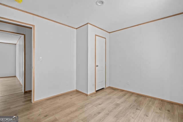 134 Double Line Rd, Ellijay, GA 30540 - unfurnished room with light wood-type flooring and ornamental molding