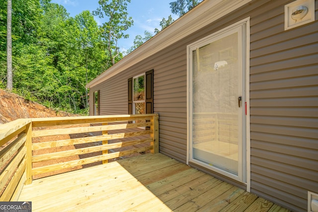 134 Double Line Rd, Ellijay, GA 30540 - view of wooden deck