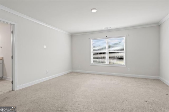 3382 Monarch Ave, Duluth, GA 30096 - unfurnished room with light carpet and crown molding