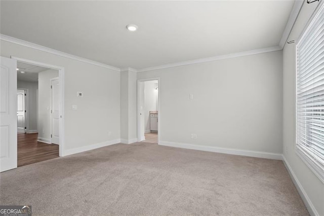 3382 Monarch Ave, Duluth, GA 30096 - empty room with light carpet and crown molding