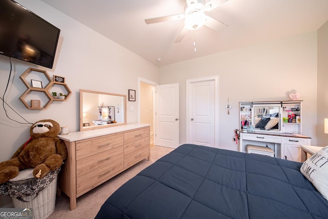 96 Cypress Trl, Fortson, GA 31808 - bedroom featuring light colored carpet and ceiling fan