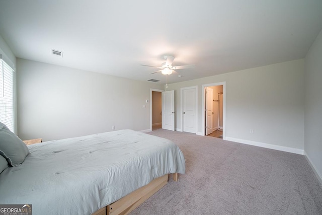 96 Cypress Trl, Fortson, GA 31808 - carpeted bedroom with baseboards and a ceiling fan