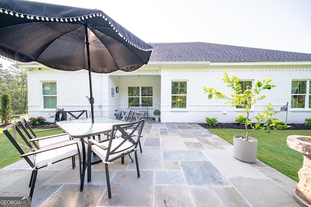 96 Cypress Trl, Fortson, GA 31808 - view of patio with outdoor dining area