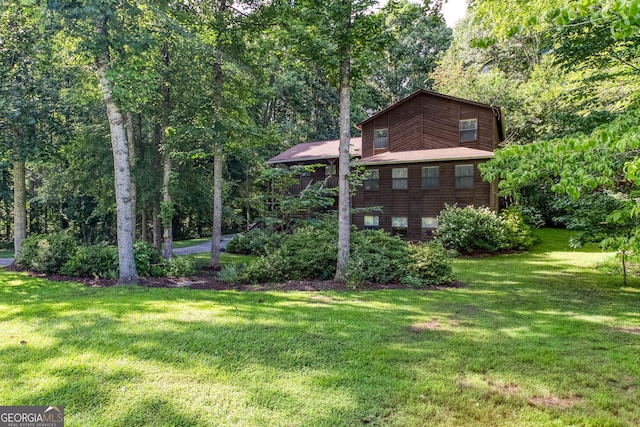 3470 Hill Ln, Acworth, GA 30102 - view of home's exterior with a lawn