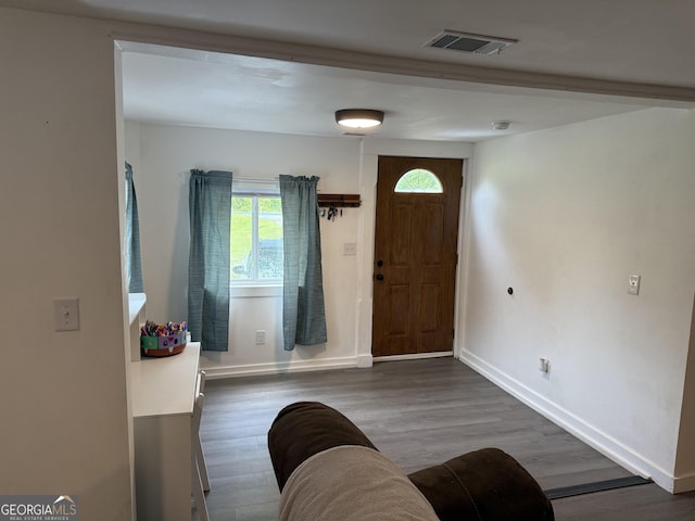 3052 Effingham Hwy, Sylvania, GA 30467 - entrance foyer with wood finished floors