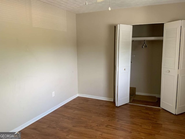 182 Viking Ct Unit 3, Athens, GA 30605 - unfurnished bedroom with wood finished floors and a closet