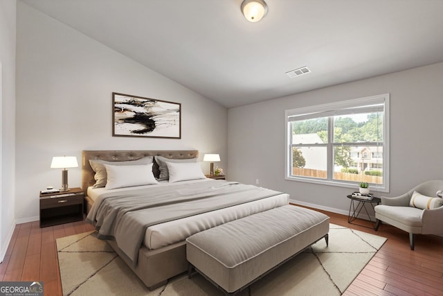1238 New Liberty Way, Braselton, GA 30517 - bedroom featuring light wood-type flooring and vaulted ceiling