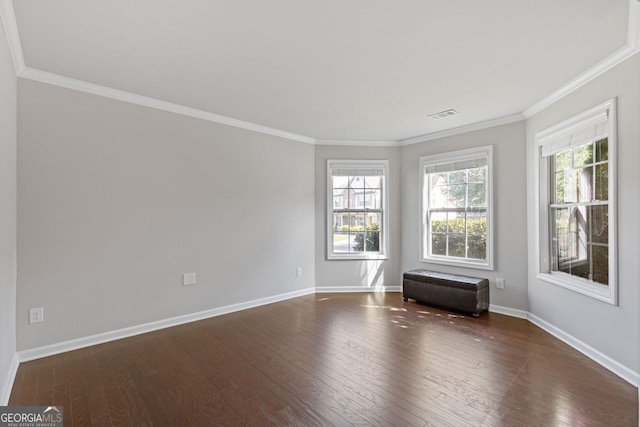 1238 New Liberty Way, Braselton, GA 30517 - spare room featuring hardwood / wood-style floors and crown molding