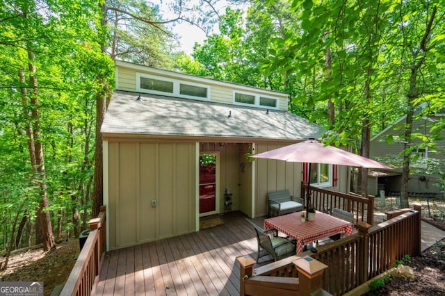140 Indian Ridge Ct, Waleska, GA 30183 - view of wooden deck