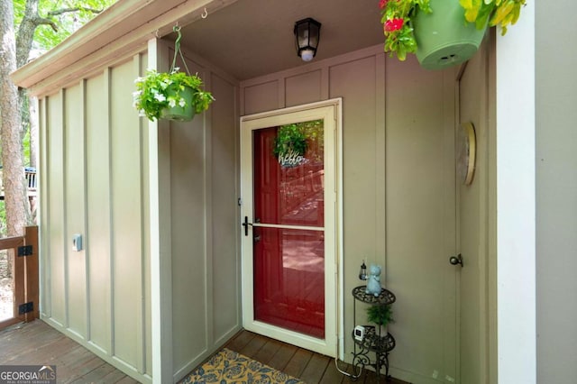 140 Indian Ridge Ct, Waleska, GA 30183 - view of exterior entry with board and batten siding
